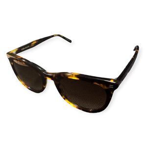 Vera Wang Simone Brown Sunglasses Tortoise Shell Frame Brown Lenses 140mm w Case